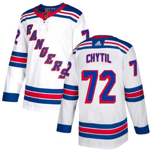 Men%27s New York Rangers #72 Filip Chytil White Stitched Adidas Jersey Dzhi->new york rangers->NHL Jersey